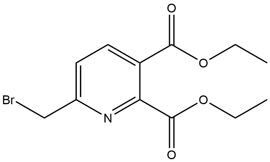 Diethyl 6-(bromomethyl)pyridine-2,3-
dicarboxylate 구조식 이미지