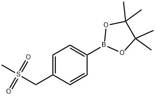 4-[(Methylsulfonyl)methyl]phenylboronic acid pinacol ester Structure