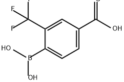 Benzoic acid, 4-borono-3-(trifluoromethyl)- Structure