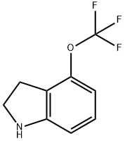 1H-Indole, 2,3-dihydro-4-(trifluoromethoxy)- Structure