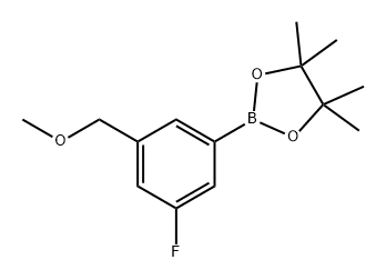 1,3,2-Dioxaborolane, 2-[3-fluoro-5-(methoxymethyl)phenyl]-4,4,5,5-tetramethyl- Structure