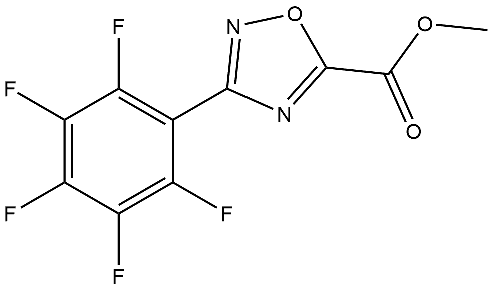 Methyl 3-(Perfluorophenyl)-1,2,4-oxadiazole-5-carboxylate Structure