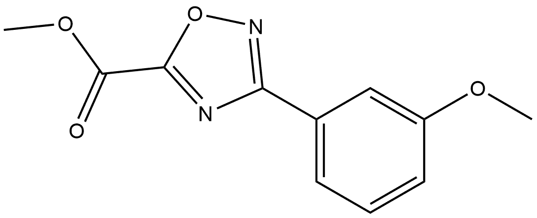 Methyl 3-(3-Methoxyphenyl)-1,2,4-oxadiazole-5-carboxylate Structure