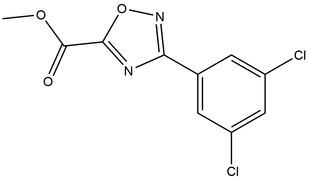 Methyl 3-(3,5-Dichlorophenyl)-1,2,4-oxadiazole-5-carboxylate Structure
