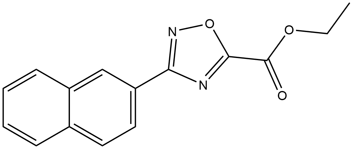 Ethyl 3-(2-Naphthyl)-1,2,4-oxadiazole-5-carboxylate Structure