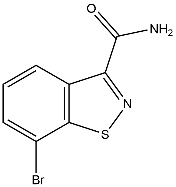 7-Bromo-benzo[d]isothiazole-3-carboxylic acid amide Structure