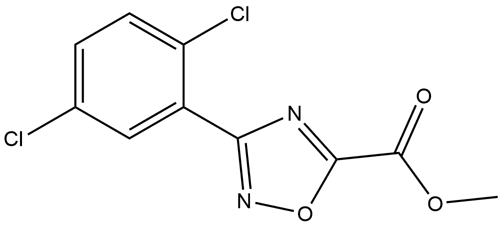 Methyl 3-(2,5-Dichlorophenyl)-1,2,4-oxadiazole-5-carboxylate Structure