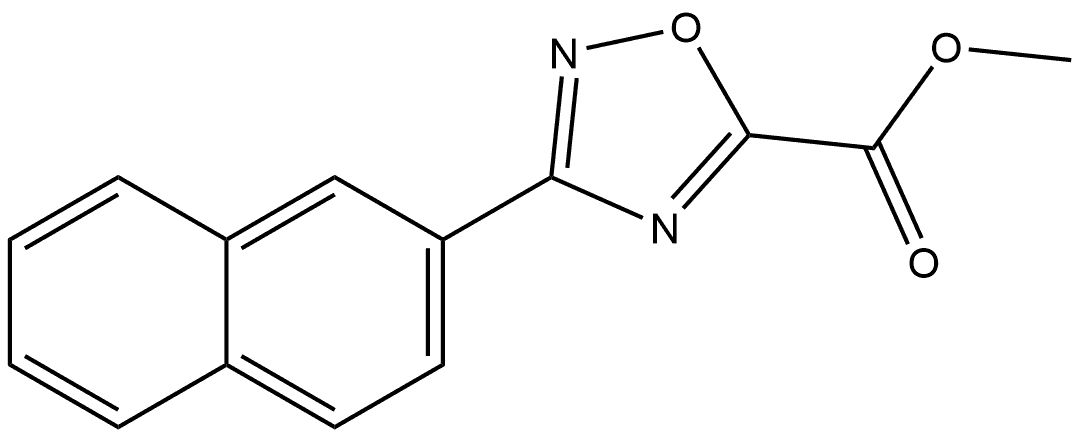 Methyl 3-(2-Naphthyl)-1,2,4-oxadiazole-5-carboxylate Structure