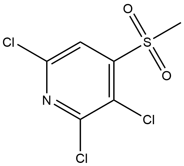 2,3,6-Trichloro-4-(methylsulfonyl)pyridine Structure