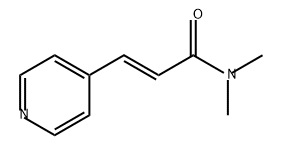 2-Propenamide, N,N-dimethyl-3-(4-pyridinyl)-, (2E)- Structure