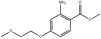 Benzoic acid, 2-amino-4-(2-methoxyethoxy)-, methyl ester 구조식 이미지