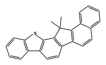 Benz[4,5]indeno[2,1-a]carbazole, 13,14-dihydro-14,14-dimethyl- Structure