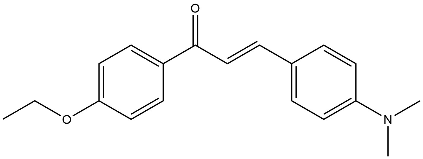 (2E)-3-[4-(Dimethylamino)phenyl]-1-(4-ethoxyphenyl)-2-propen-1-one Structure