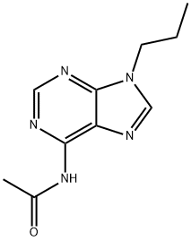 N-(9-Propyl-9H-purin-6-yl)acetamide 구조식 이미지