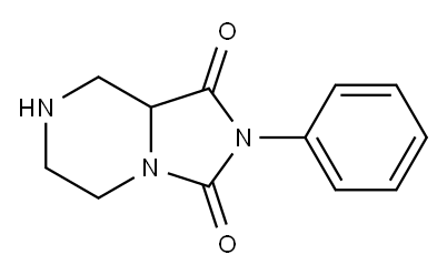 Imidazo[1,5-a]pyrazine-1,3(2H,5H)-dione, tetrahydro-2-phenyl- Structure