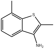 2,7-Dimethyl-1-benzothiophen-3-amine Structure