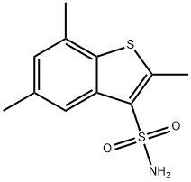 2,5,7-Trimethyl-1-benzothiophene-3-sulfonamide Structure