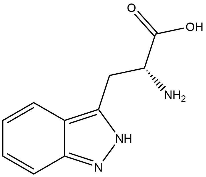 (αR)-α-Amino-2H-indazole-3-propanoic acid Structure