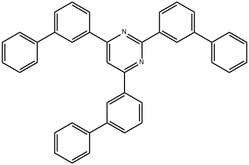 Pyrimidine, 2,4,6-tris([1,1'-biphenyl]-3-yl)- Structure