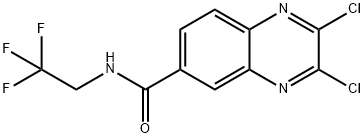 2,3-Dichloro-N-(2,2,2-trifluoroethyl)quinoxaline-6-carboxamide Structure