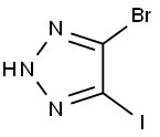 2H-1,2,3-Triazole, 4-bromo-5-iodo- Structure