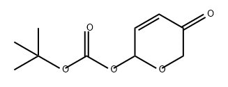 Carbonic acid, 5,6-dihydro-5-oxo-2H-pyran-2-yl 1,1-dimethylethyl ester Structure