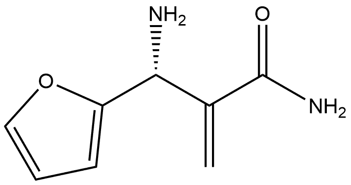 (βR)-β-Amino-α-methylene-2-furanpropanamide Structure