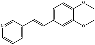 Pyridine, 3-[(1E)-2-(3,4-dimethoxyphenyl)ethenyl]- Structure