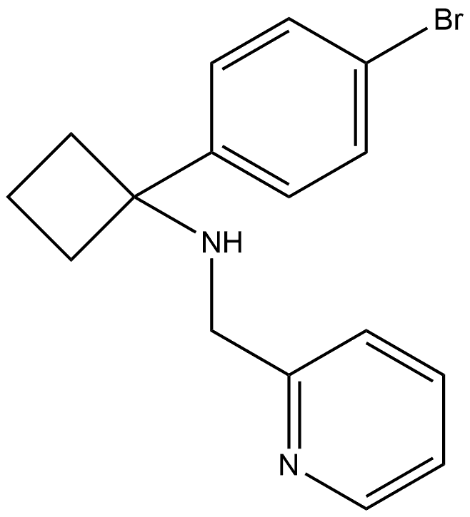 N-1-(4-Bromophenyl)cyclobutyl-2-pyridinemethanamine Structure