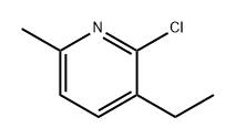 Pyridine, 2-chloro-3-ethyl-6-methyl- 구조식 이미지