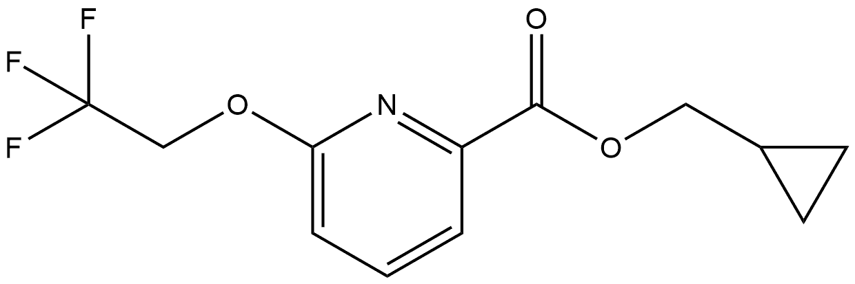 Cyclopropylmethyl 6-(2,2,2-trifluoroethoxy)-2-pyridinecarboxylate Structure