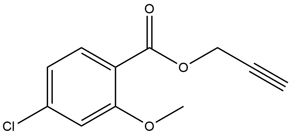 2-Propyn-1-yl 4-chloro-2-methoxybenzoate Structure