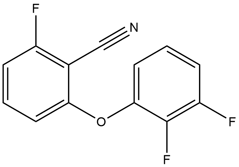 2-(2,3-Difluorophenoxy)-6-fluorobenzonitrile Structure