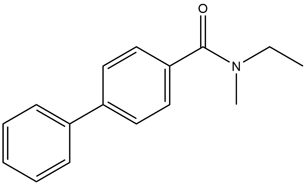 N-Ethyl-N-methyl[1,1'-biphenyl]-4-carboxamide Structure