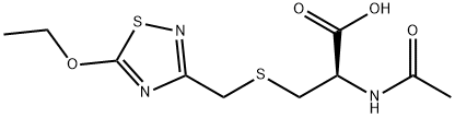 (R)-2-Acetamido-3-(((5-ethoxy-1,2,4-thiadiazol-3-yl)methyl)thio)propanoic acid Structure