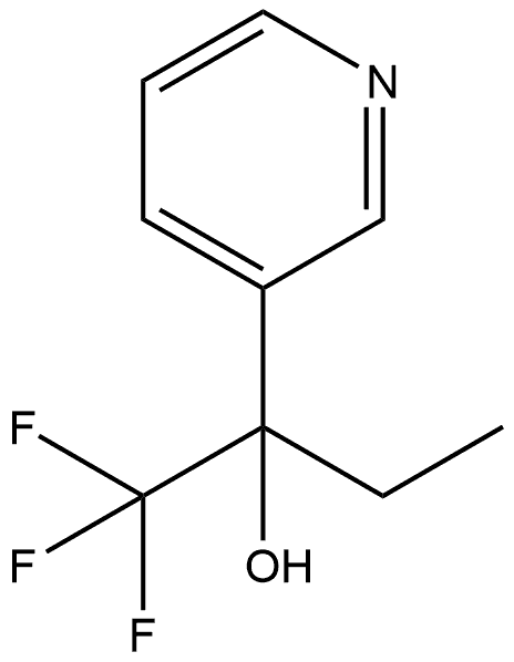3-Pyridinemethanol, α-ethyl-α-(trifluoromethyl)- Structure