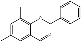 2-(Benzyloxy)-3,5-dimethylbenzaldehyde Structure