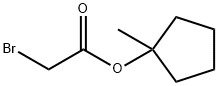 Acetic acid, 2-bromo-, 1-methylcyclopentyl ester Structure