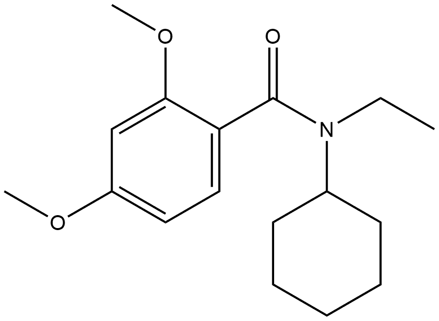 N-Cyclohexyl-N-ethyl-2,4-dimethoxybenzamide Structure