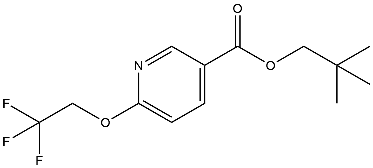 2,2-Dimethylpropyl 6-(2,2,2-trifluoroethoxy)-3-pyridinecarboxylate Structure