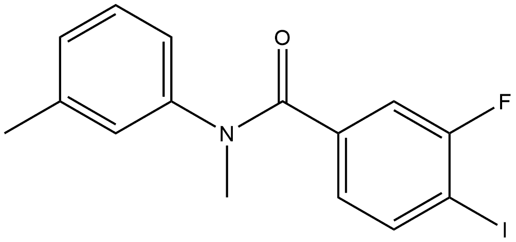 3-Fluoro-4-iodo-N-methyl-N-(3-methylphenyl)benzamide Structure