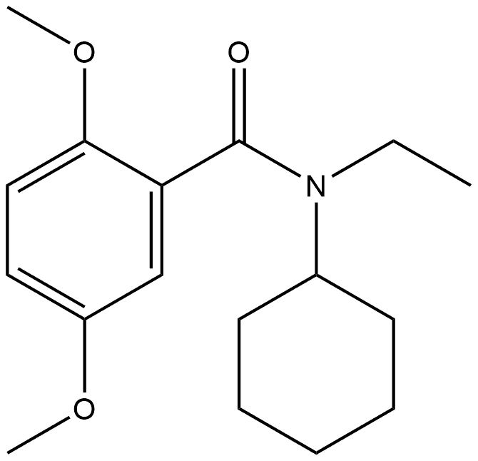 N-Cyclohexyl-N-ethyl-2,5-dimethoxybenzamide Structure