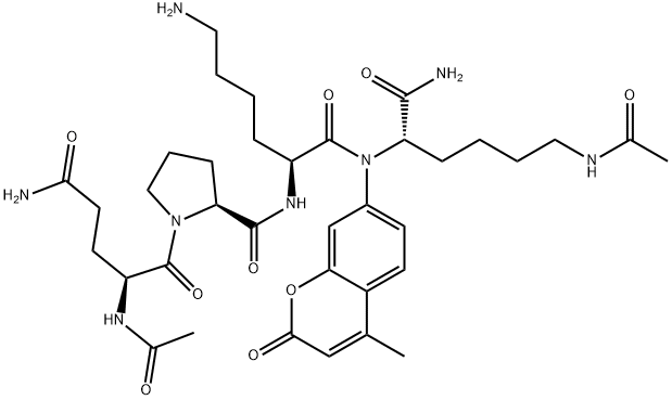 Ac-QPKK(Ac)-AMC Structure