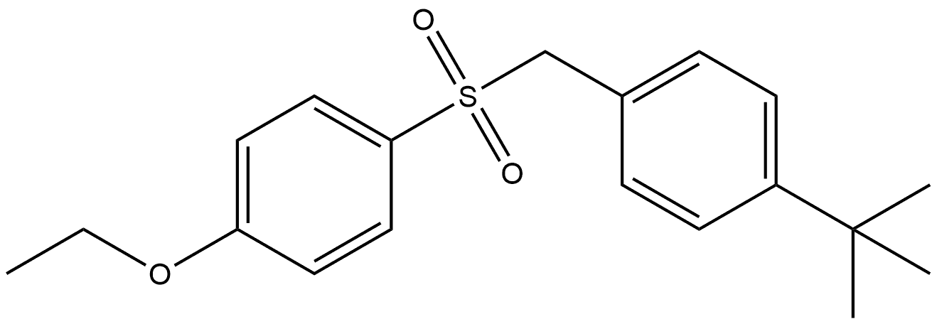 Benzene, 1-(1,1-dimethylethyl)-4-[[(4-ethoxyphenyl)sulfonyl]methyl]- Structure