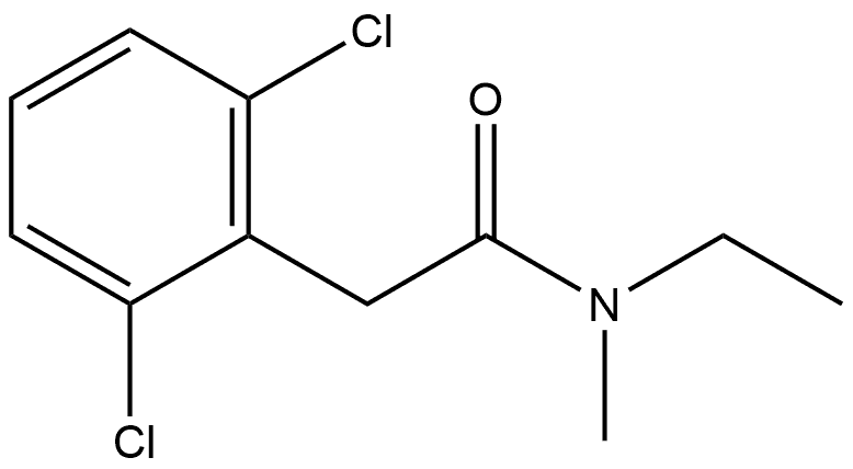 2,6-Dichloro-N-ethyl-N-methylbenzeneacetamide Structure