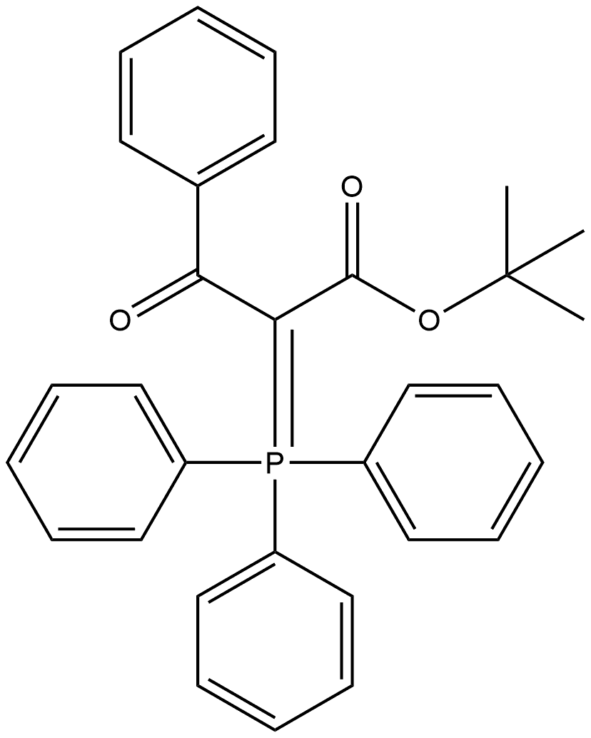 Benzenepropanoic acid, β-oxo-α-(triphenylphosphoranylidene)-, 1,1-dimethylethyl ester 구조식 이미지