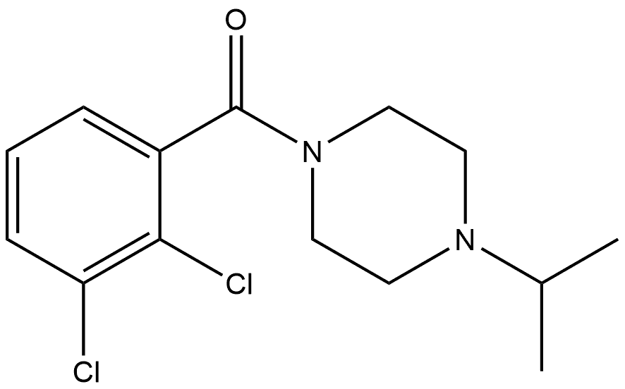 (2,3-Dichlorophenyl)[4-(1-methylethyl)-1-piperazinyl]methanone Structure