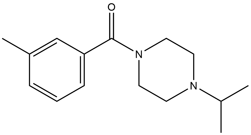 4-(1-Methylethyl)-1-piperazinyl](3-methylphenyl)methanone Structure