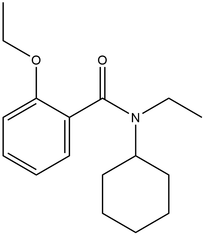 N-Cyclohexyl-2-ethoxy-N-ethylbenzamide Structure