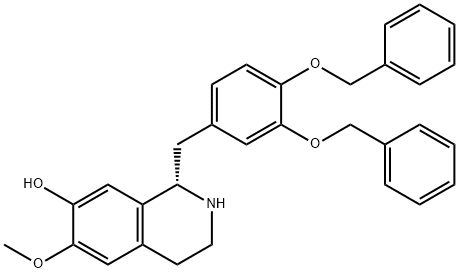 7-Isoquinolinol, 1-[[3,4-bis(phenylmethoxy)phenyl]methyl]-1,2,3,4-tetrahydro-6-methoxy-, (S)- (9CI) Structure